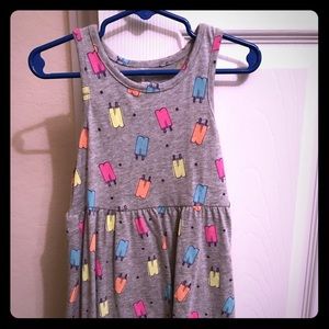 Little girl casual dress. Summer fun dress